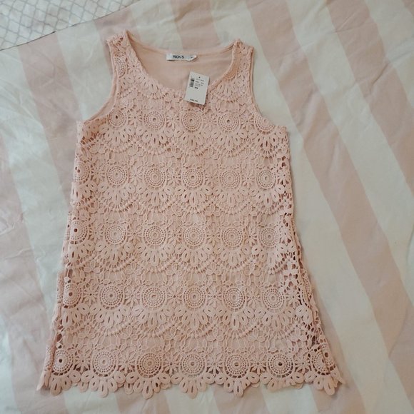 Ricki's Lace Split-Back Tank - Picture 1 of 3